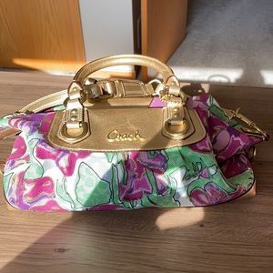 Fun floral Coach handbag